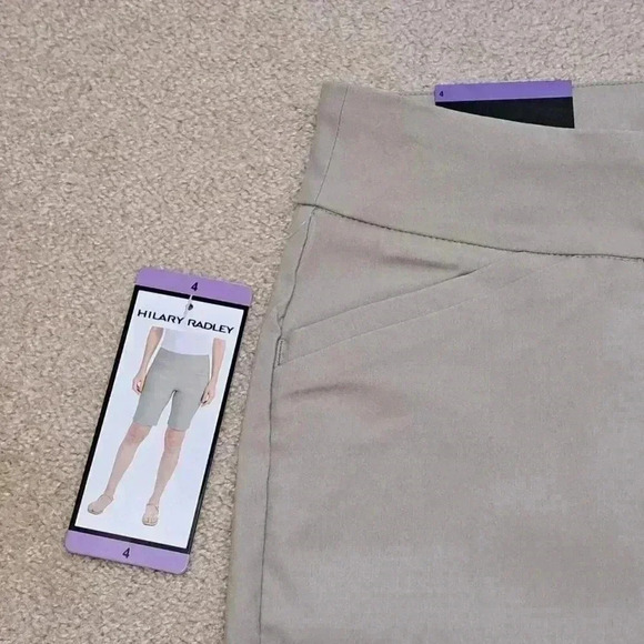 ❤️ New!  Hilary Radley Bermuda Shorts 4 Stretch Beige/Stone Colour 9 inch inseam - Picture 2 of 12